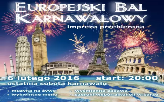 Europejski Bal Karnawałowy w Hotelu Śląsk