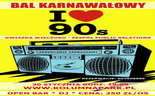 Bal Karnawałowy w Hotelu Kolumna Park