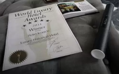 Hotel Krasicki nagrodzony statuetką Luxury Hitorical Hotel