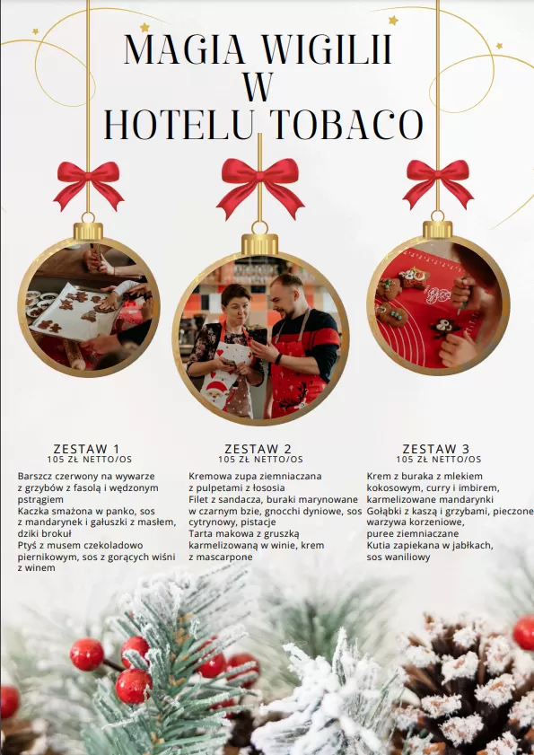 Wigilia firmowa - Hotel Tobaco***
