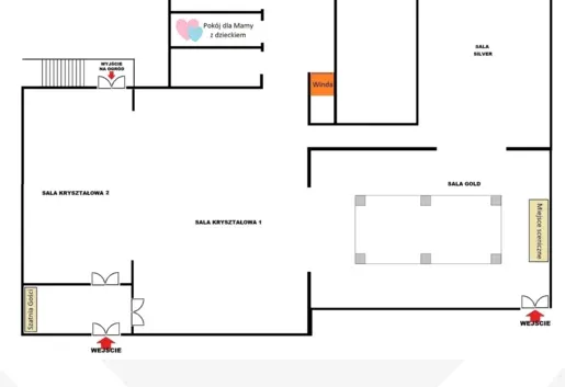 Wnętrze Sala BANKIETOWE piętro – zdjęcie 2