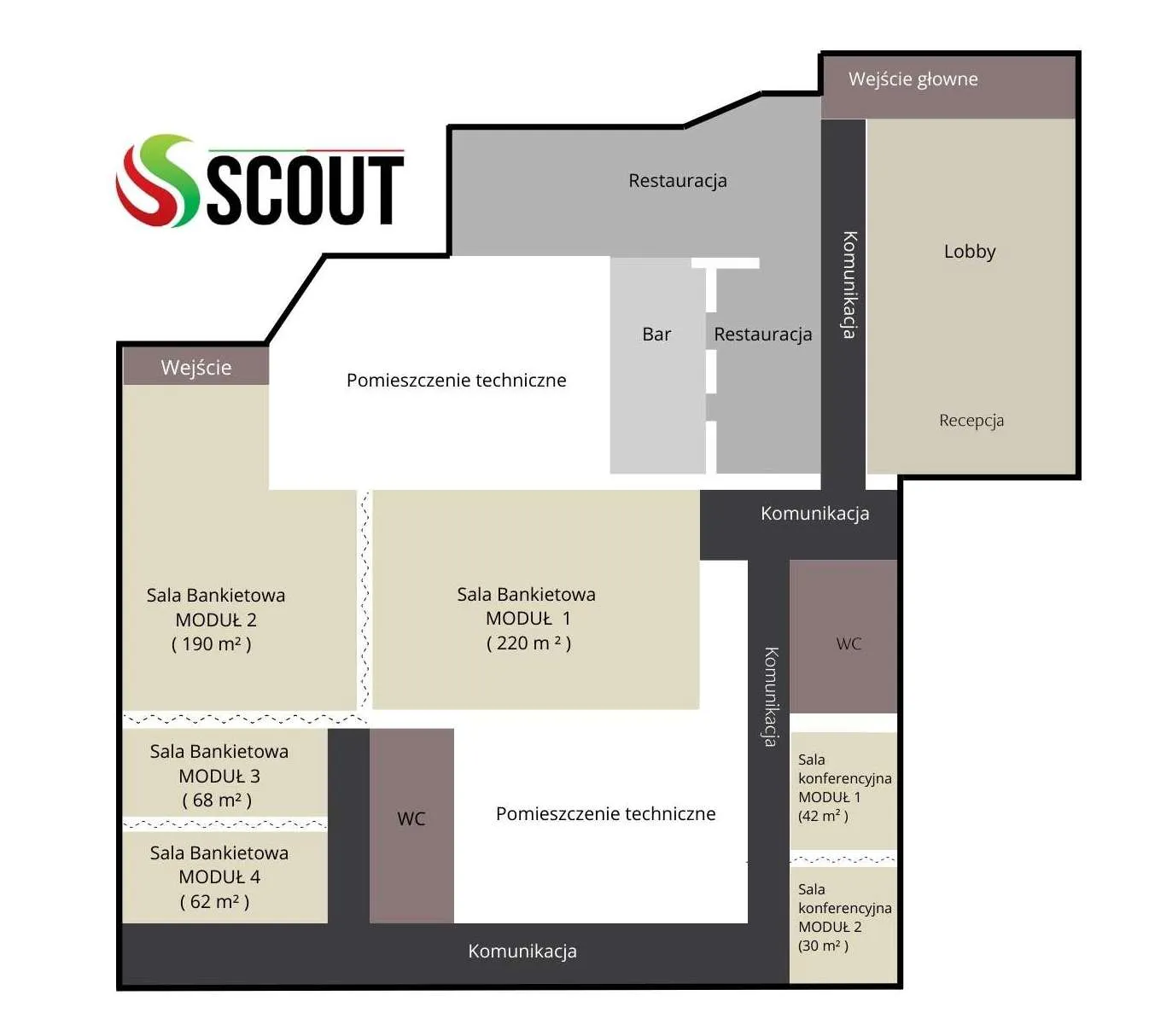 Hotel Scout*** - Sala Konferencyjna 2 moduły