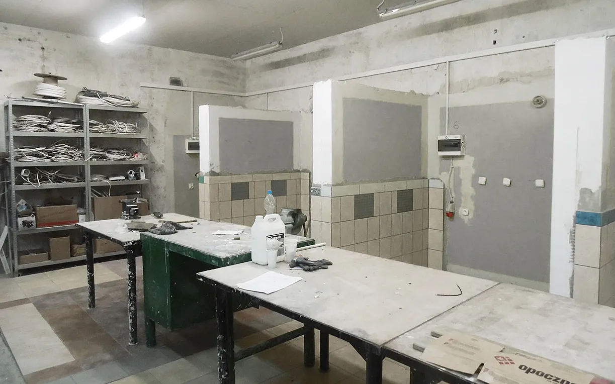 Wojewódzki Zakład Doskonalenia Zawodowego w Szczecinie - Sala Poligon budowlany